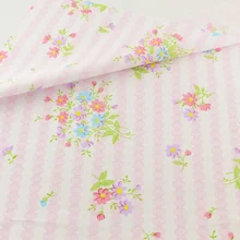 Кружево розовый цветочный Хлопковое одеяло постельные принадлежности Декор Лоскутная вышивная Ткань Ремесло Teramila ткани Tecido ткань дом Текстиль