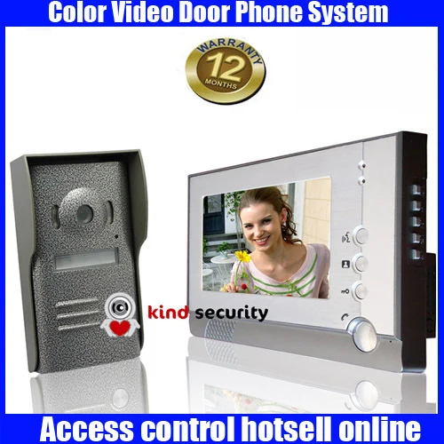 

7 Inch Color TFT LCD VIDEO DOOR BELL with unlock function, night vision Video Door Phone with Automatic Camera