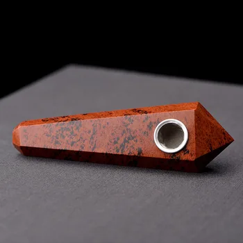 

natural red Obsidian smoking pipe quartz crystal wholedsale