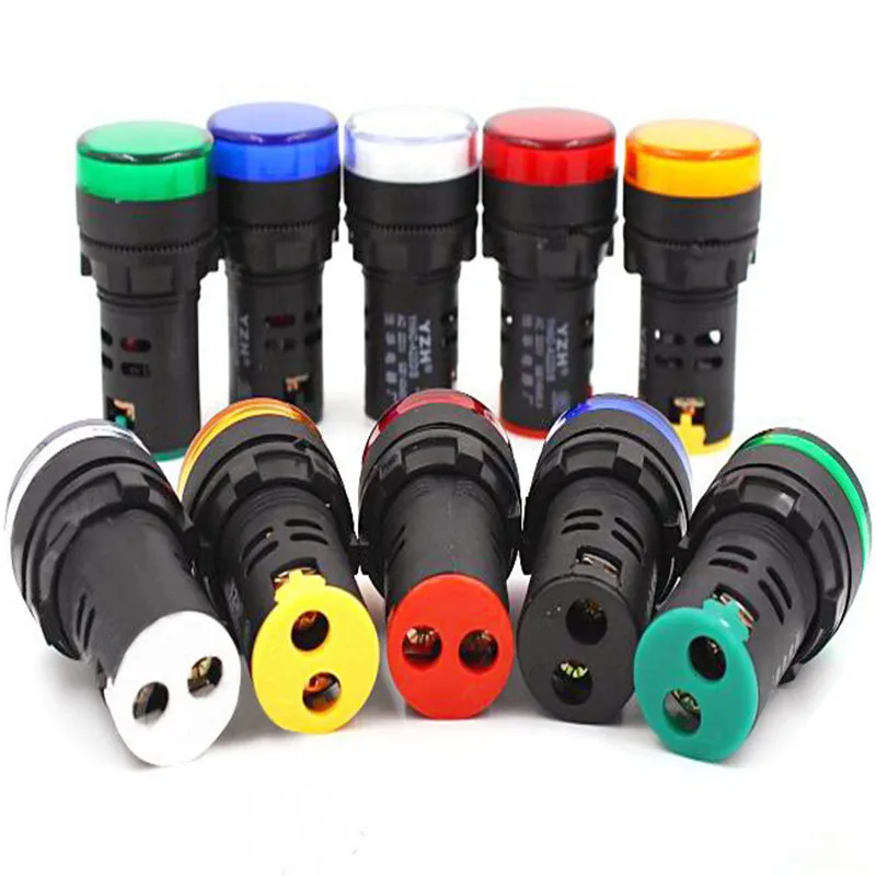 200pcs AD16 22DS indicator lamp 22mm led indication lampin Indicator