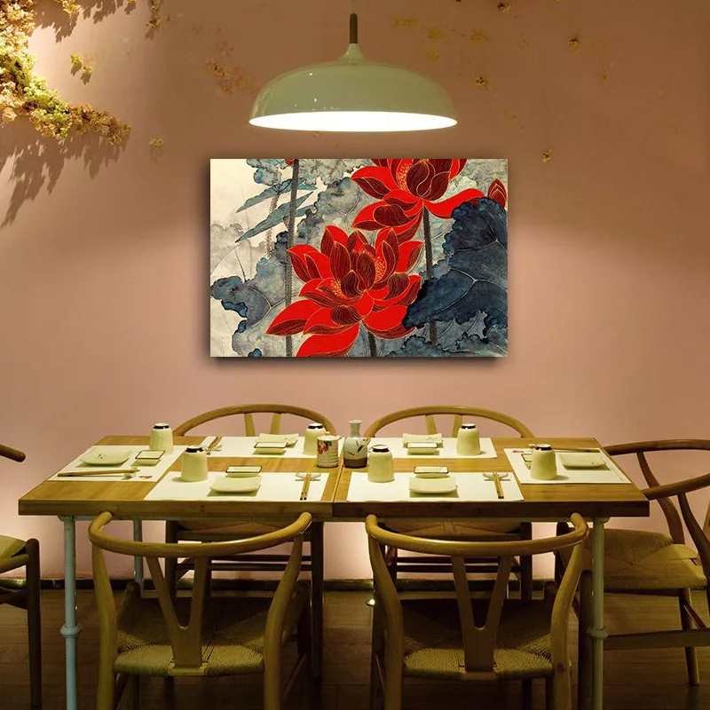 

DIY colorings pictures by numbers with lotus pond picture drawing painting by numbers framed Home