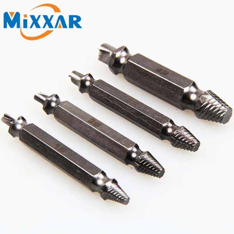 

ZK20 4PCS Quick Extractors Removal Tool Set for Slide Damaged Screw Extractor Drill Bits Power Tools Parts