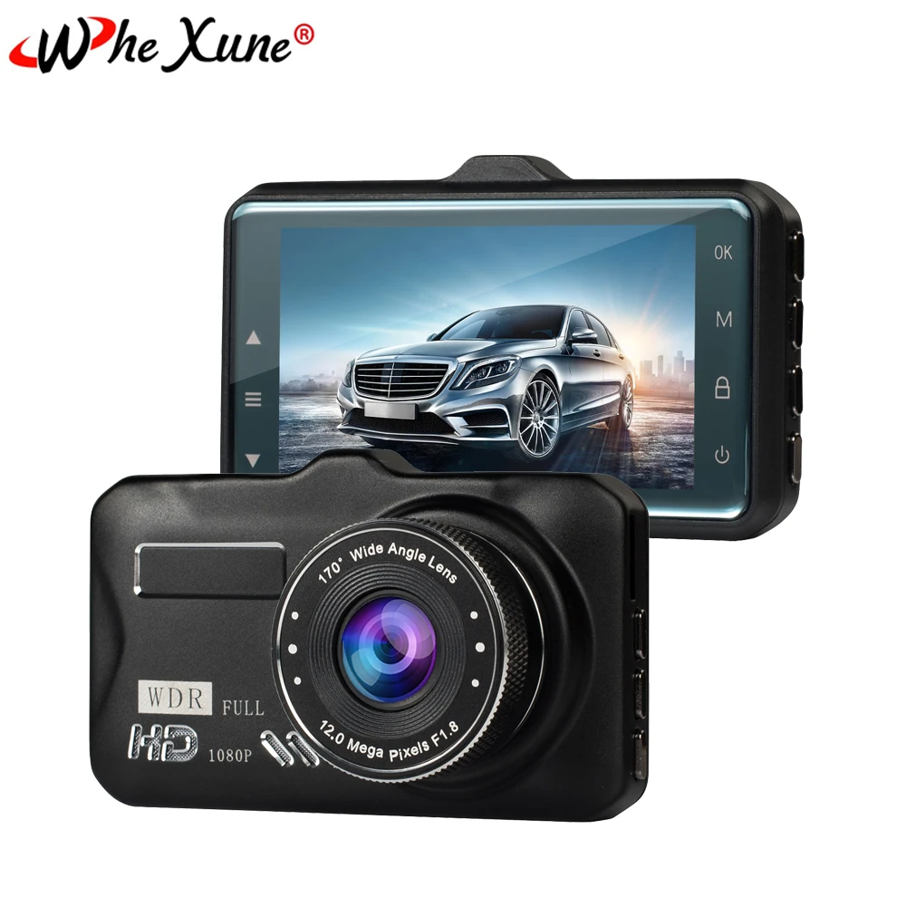 

WHEXUNE 2019 New Mini Full HD 1080P Dash Cam 3 inch Screen Car DVR Recorder Camera Car Video Recorder Night vision Dashcam HDMI