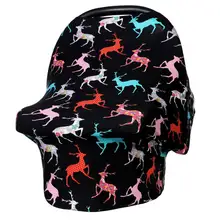 Мягкий детский чехол для сиденья унисекс, легкий и дышащий навес, хлопок, подходит для стандартных сидений для новорожденных, защищающих младенцев