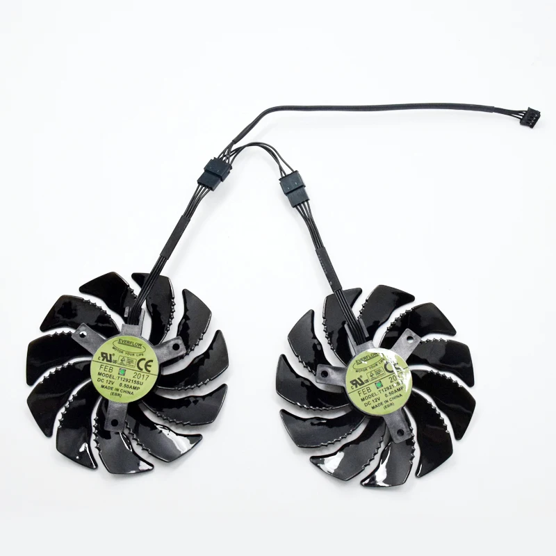 Для Gigabyte Geforce GTX 1050 1050TI 1060 1070 1070TI G1 Radeon RX 570 580 470 480 Ga mi ng MI новый вентилятор