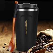 Tasse à café Thermo en acier inoxydable 380, 500 et 304 ml, tasse de voyage avec couvercle, bouteille d'eau sous vide, cadeau, offre spéciale
