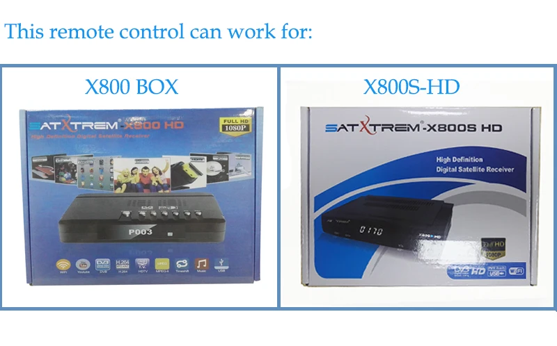 Satxtrem X800s HD спутниковый приемник Пульт дистанционного управления Samsat Recepteur Cinebox Supremo Универсальный ИК-пульт дистанционного управления для ТВ Smart