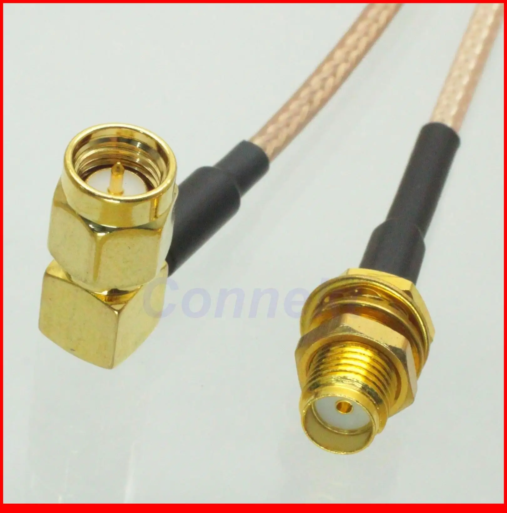 5pcs/lot SMA female nut bulkhead to SMA male right angle RG316 pigtail