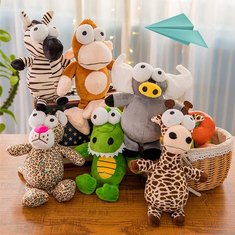 

Funny Plush Toys Big Eyes Forest Animals Dolls Stuffed Animals Toys for Kid's Birthday xmas Gift Toy