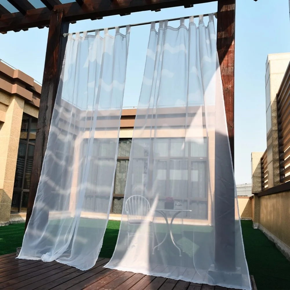 NICETOWN Wit Indoor Outdoor Gordijn Panelen Elegante Tab top ... NICETOWN Wit Indoor Outdoor Gordijn Panelen Elegante Tab top ...