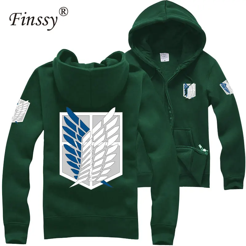 Baratos Japón shingeki no kyojin Cosplay traje ataque a sudaderas con capucha de Titán para hombres mujeres abrigo pareja de algodón