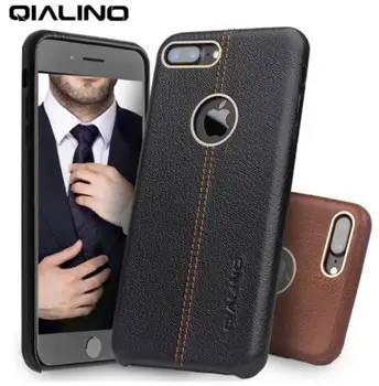 

QIALINO Case for iPhone 7 Genuine Leather Back Luxury Cover Case for Apple iPhone plus 7 Slim Fashion phone case 4.7/5.5 inch