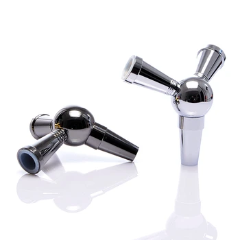 

Water Pipe Hookah Hose Adapter Aluminium Alloy Two In One Shisha Connection Joint Tobacco Pipes Chicha Nargile Accessories