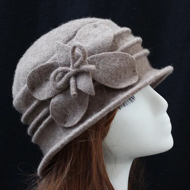 Шерстяная шапка, сезон осень-зима, женская мягкая шапка среднего возраста, женская Европейская шапка, женская шапка с куполом, женская шапка