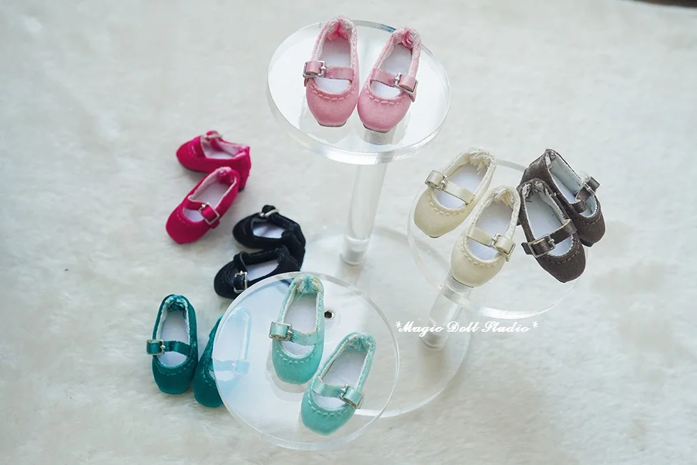 

[MG518] 2019 New Hot Sale Blythe Doll Shoes # Silk Square Toe Mary Jane Shoes for neoblythe doll shoes Azone shoes retail