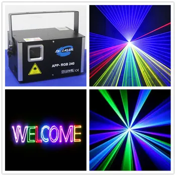 

2000MW andriod remote control ILDA RGB Laser Projector Multi-Color Cartoon Laser Show System For Dj Disco Club Lighting