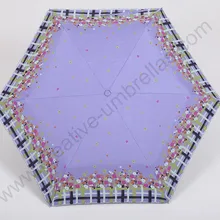 4 шт./лот три раза 210 т pongee 4 раза черное покрытие УФ Защита лето зонтик сплава супер свет Листопад зонтик