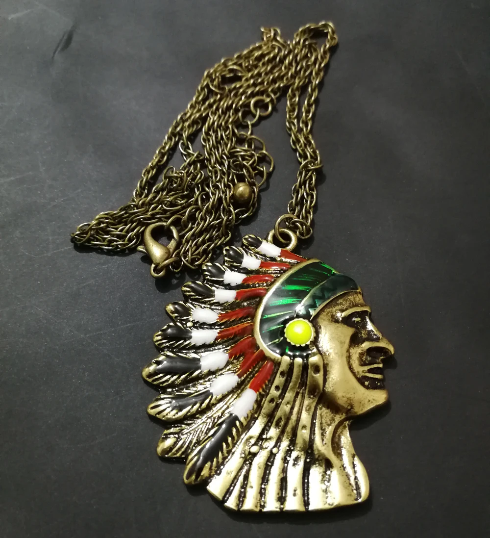 

New Arrived indian chef Necklace Badges for Motorcycle Bicker clothing garment necklace badges MC gift Accessories