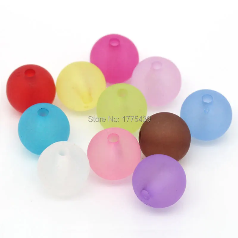 2014-NEW-100PCs-Acrylic-Spacer-Beads-Frosted-Round-Ball-Mixed-12mm-4-8-Dia-HOT-sale (2)