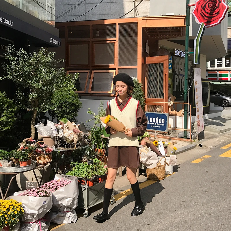 2020 женское платье в японском стиле Harajuku Ulzzang свободная офисная пляжная длинная