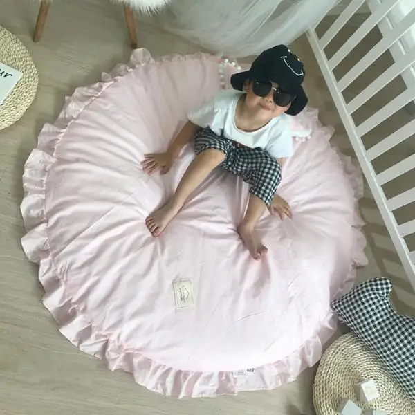 120 см размер Cutton Детская игра коврик Детский ковер пол хлопок ползать коврик Tapete Para Bebe ковер в детской коврик игровой