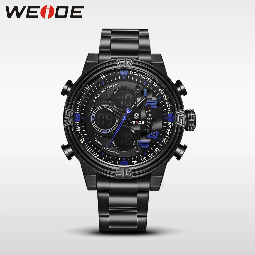 

WEIDE mens watches luxury Men Quartz Digital Sport Watchr 3ATM Waterproof New Style Watches relogio Military Watch