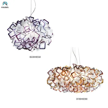 

Children's Bedroom 24W/36W Led Dimmable Pendant Light Colorful PVC Shades Flower Lustre Hanging Lamp Indoor Lighting Fixtures