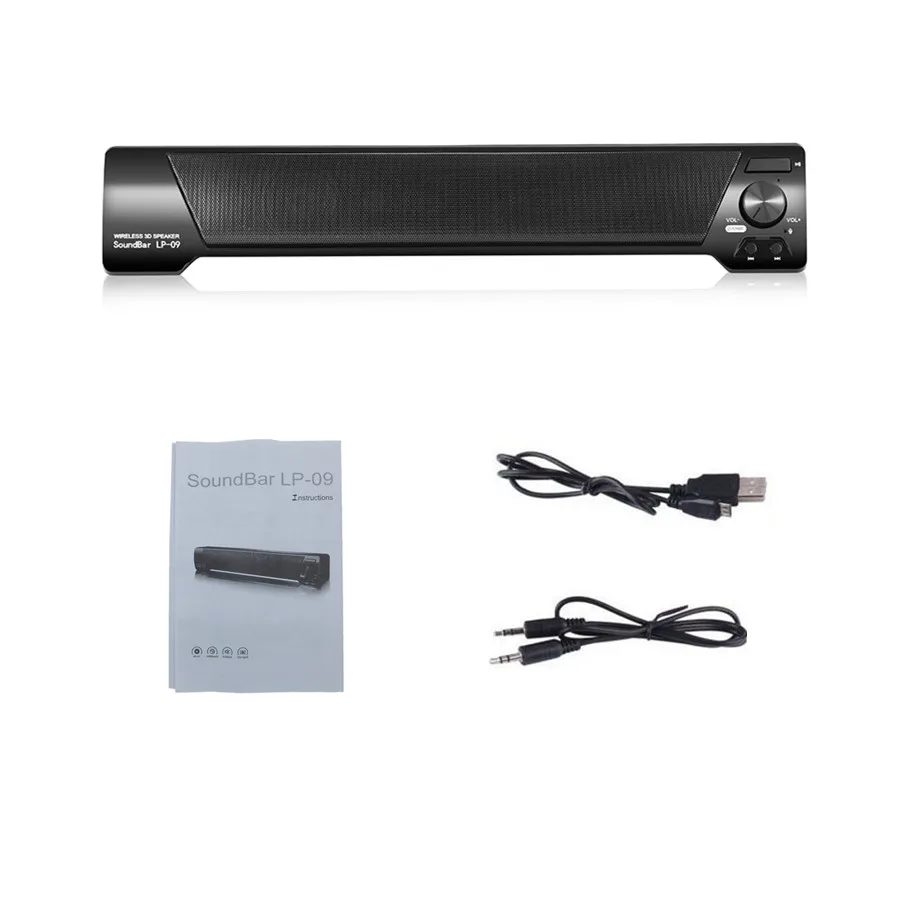 Speaker speakers for computer soundbar battery box usb stereo sound aux line in subwoofer mp3 speaker music computer pc (10)
