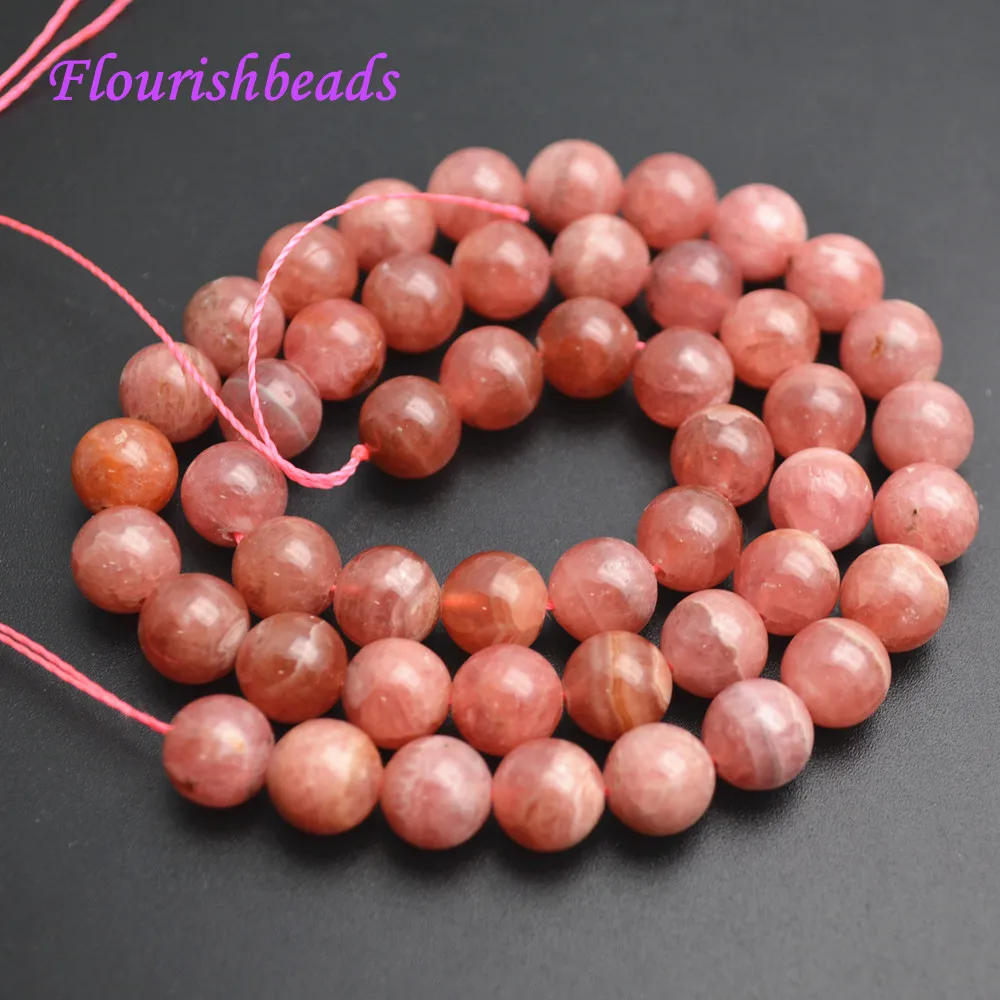 

High Quality 8mm Natural Rhodochrosite Stone Round Loose Beads DIY Jewerly Making Supplies