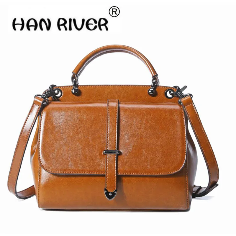 

HANRIVER 2018 Spring and summer fashionable high quality new leather women's single shoulder bag