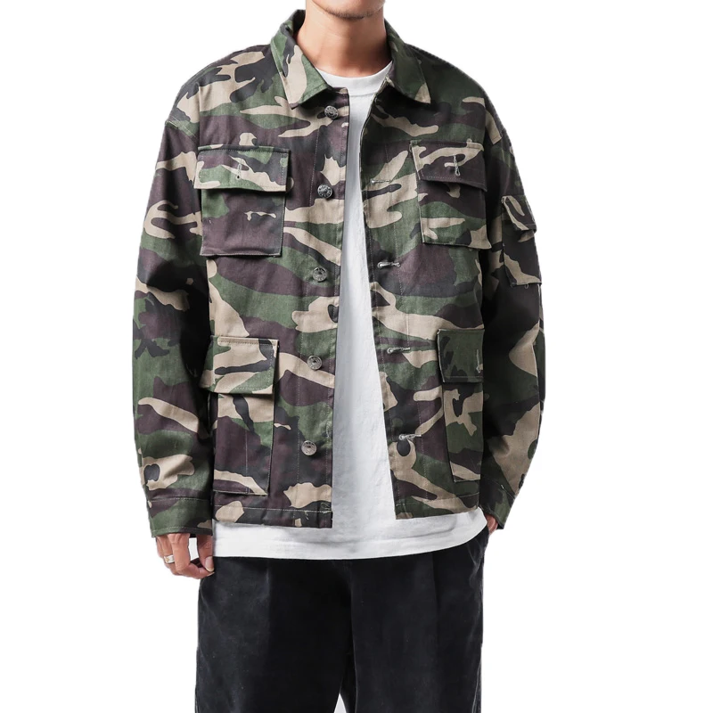

2018 Men'S Jacket Army Military Jacket Camouflage Jacket Men Coats Male Outerwear Streetwear Bomber Jacket Plus Size 4XL