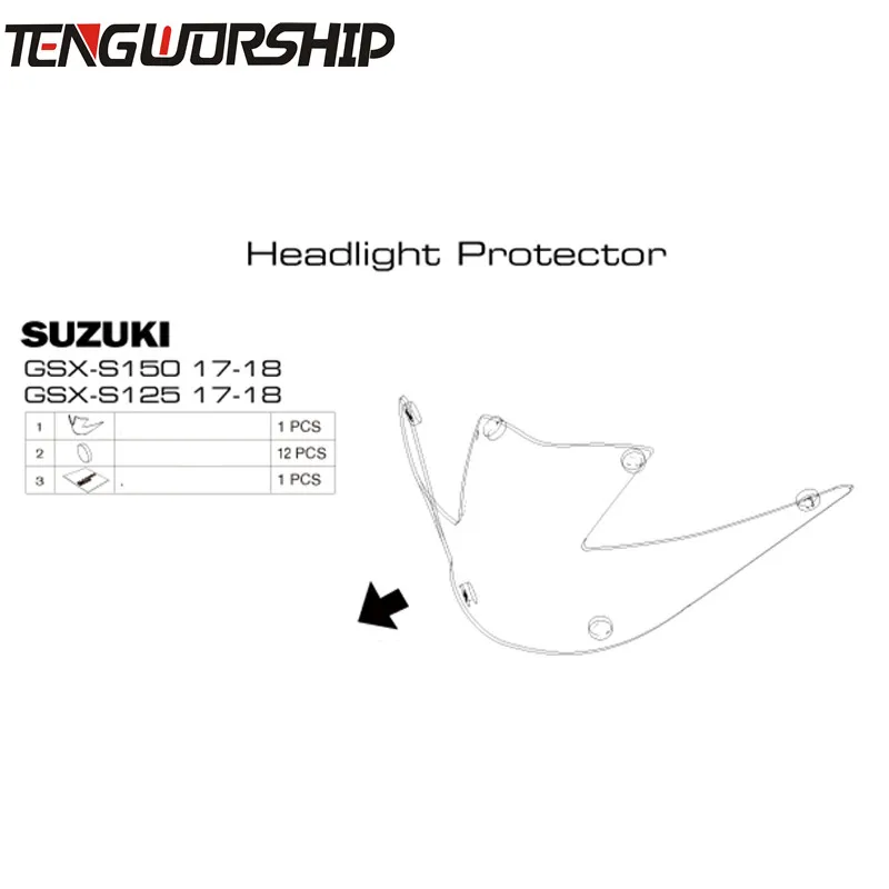 Для Suzuki GSX S150 GSXS150 GSX S125 GSXS125- Защитная крышка для мотоцикла Защитная крышка для экрана объектива