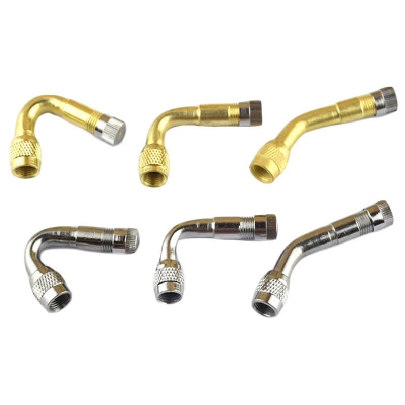 

High Quality Brass & Metal 1pcs 45/90/135 Degree Car Motorcycle Tyre Valve Extension Adapter Tire Wheel Stem Extender