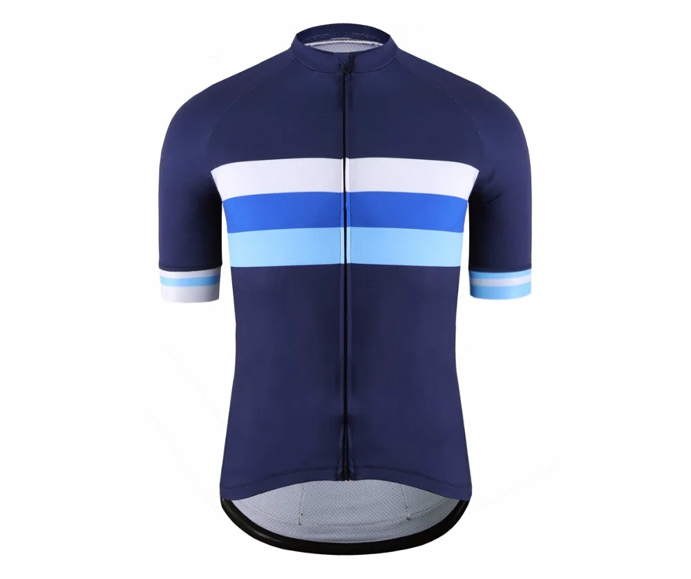 

SPEXCEL Classic mesh Breathable pro short sleeve cycling jerseys High quality bicycle shirt blue stripe design bicycle equipment