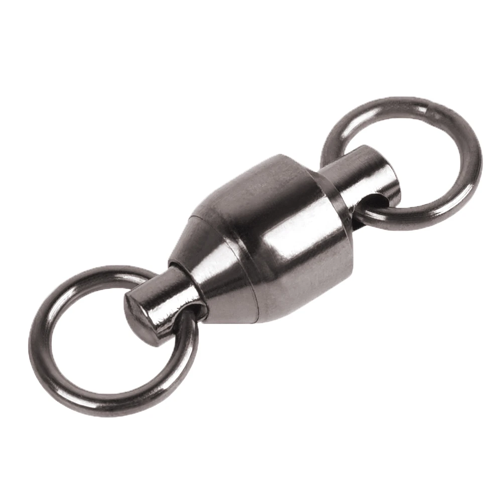 20PCS Fishing Barrel Bearing Rolling Swivel Solid Ring LB Lures Connector Heavy Duty Stainless Steel 0 1 2 3 4 5 6 7 8 9 10