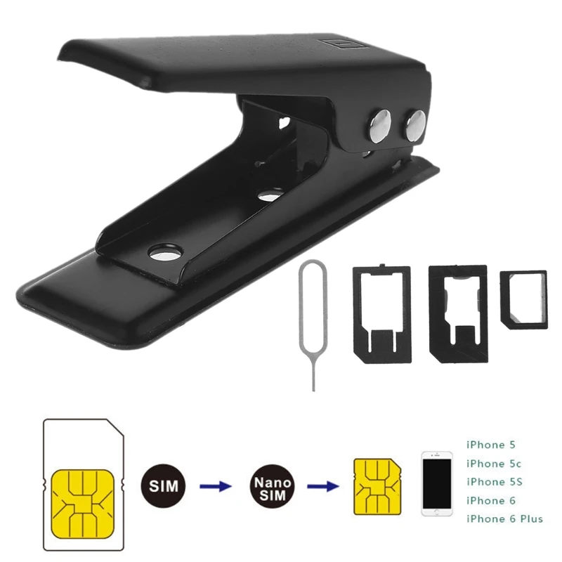 

Mobile Phone Nano-Micro SIM Single Card Cutter Cutting For iPhone 6 5 Android
