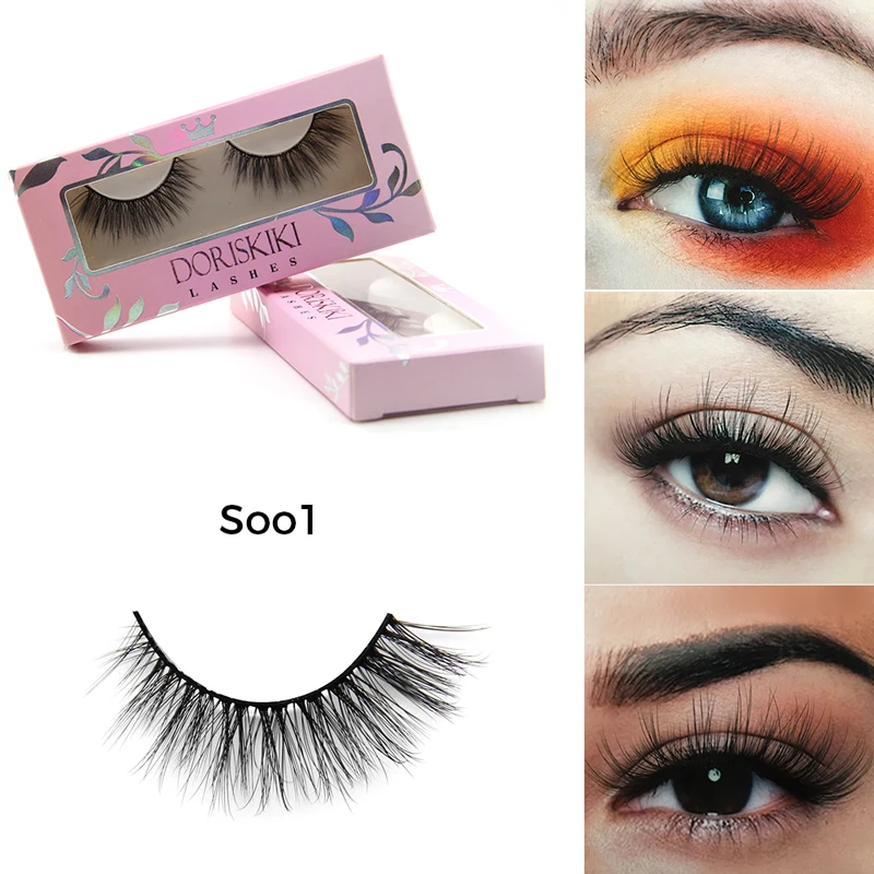S001 3D Silk eyelashes Nattual long winged lashes Super tapered lashes