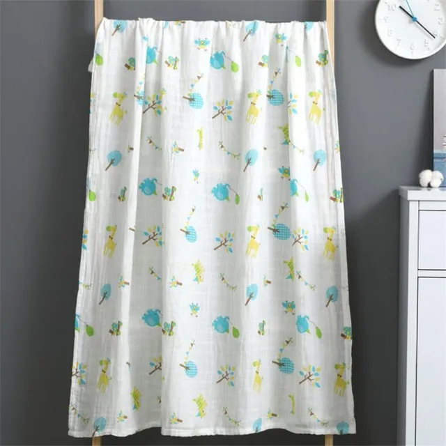 120cmx110cm Swaddle Blanket Baby Blanket Bamboo Muslin Blanket Kids Baby Bath Towel Blankets Newborn Blanket Bedding Cotton 6