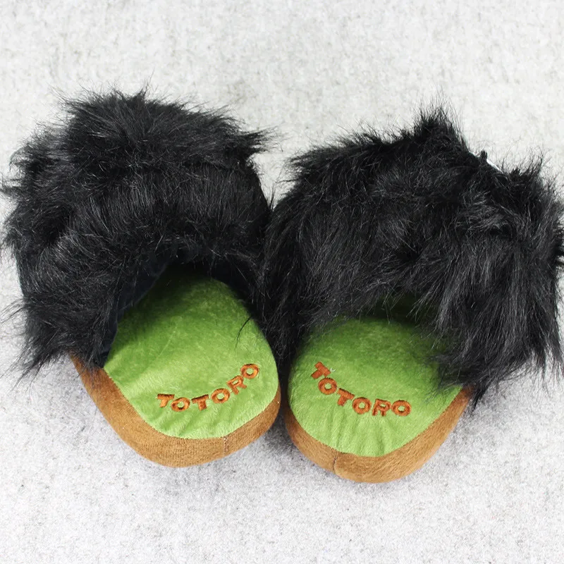 1 пара 27 см; домашние тапочки «Мой сосед Тоторо»; Хаяо Миядзаки; плюшевые туфли; теплые зимние тапочки для взрослых; Рождественский подарок