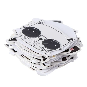 

45pcs Convenience Stickers Cute Animal Avatar Sticker Sticky Note Message Pad Bookmark Memo Post It Stationery