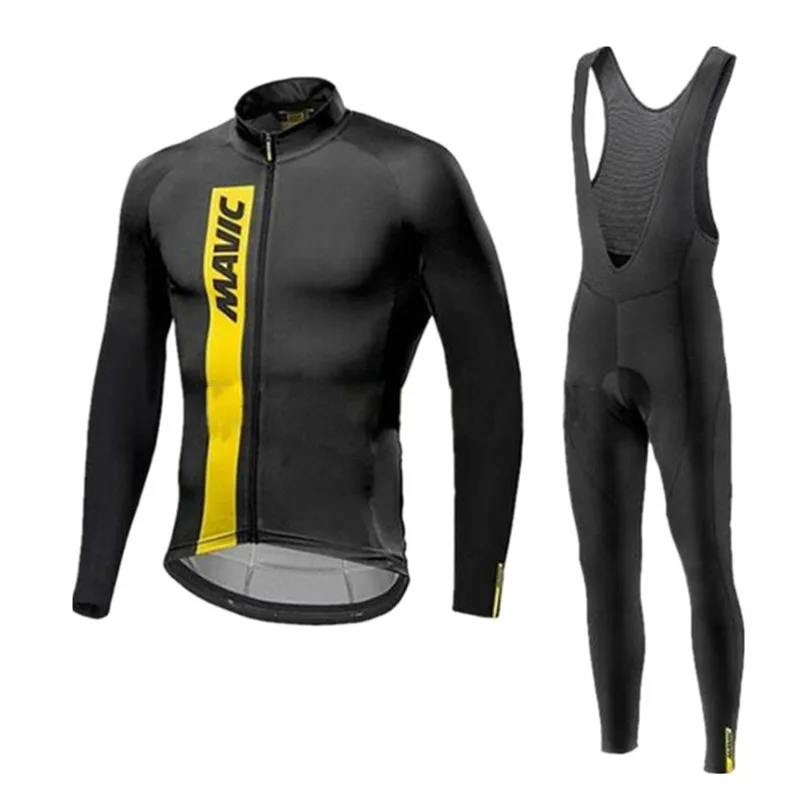Mavic Велоспорт Джерси 2018 Pro Team тонкие велосипедные комплекты с длинным рукавом