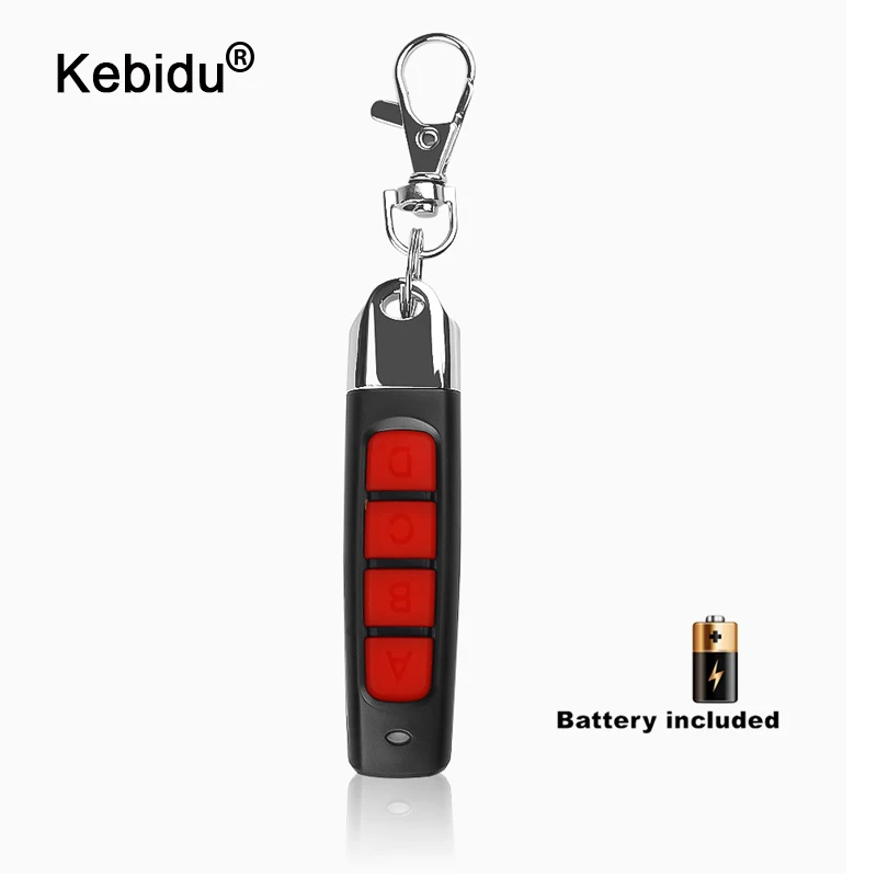 

kebidu 4 Colors 433MHZ ABCD Wireless RF Remote Control 433 MHz Electric Gate Garage Door Remote Control Key Fob Controller
