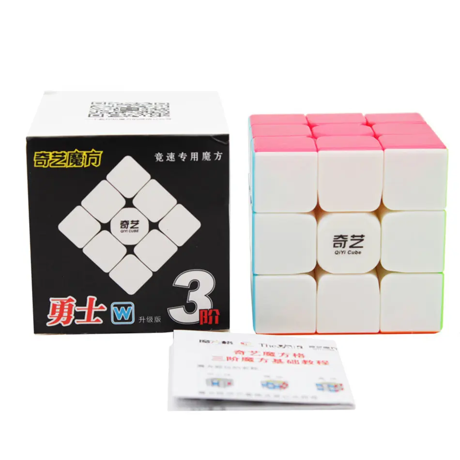 Qiyi 3x3 кубик рубика Warrior W 3x3x3 волшебный куб воин W 3 слоя Stickerless speed Cube профессиональные головоломки игрушки для детей