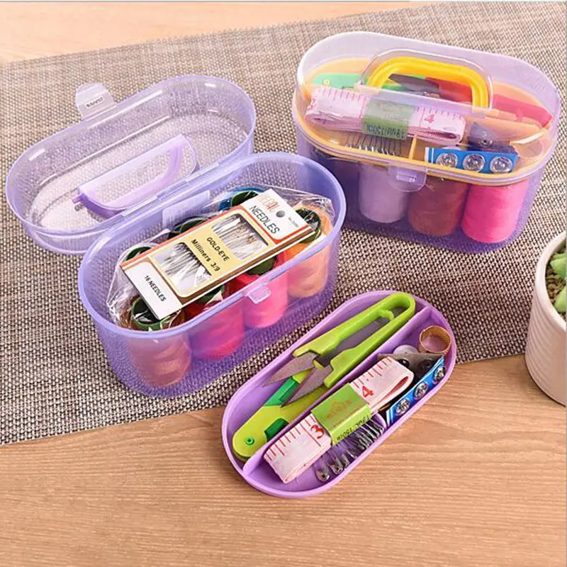 

10PCS/Set Professional Sewing Kit Portable Storage Sewing Set Multifunction Hussif Workbox Travel Sewing Box Sewing Kit For Home