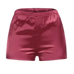 Новые 2019 Feitong женские шорты летние шелковые тонкие пляжные повседневные Черные винно-розовые Egde шорты горячие шорты