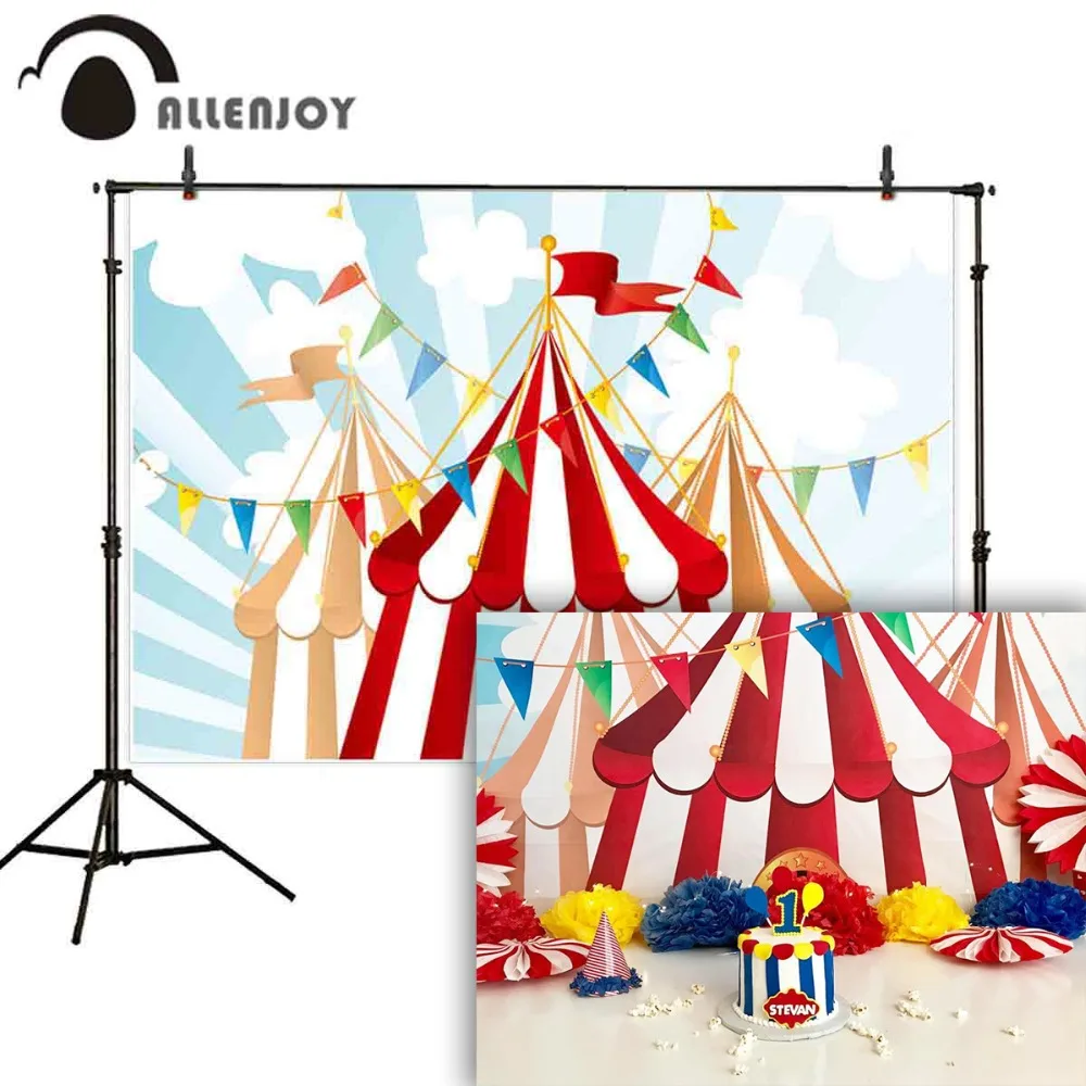 

Allenjoy backdrop for photography circus curtain bunting abstract children lovely photographic backgrounds photocall baby