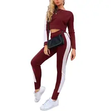 Женский топ для йоги+ спортивные штаны спортивный костюм набор для йоги фитнес-тренировочная одежда для женский спортивный костюм фитнесс