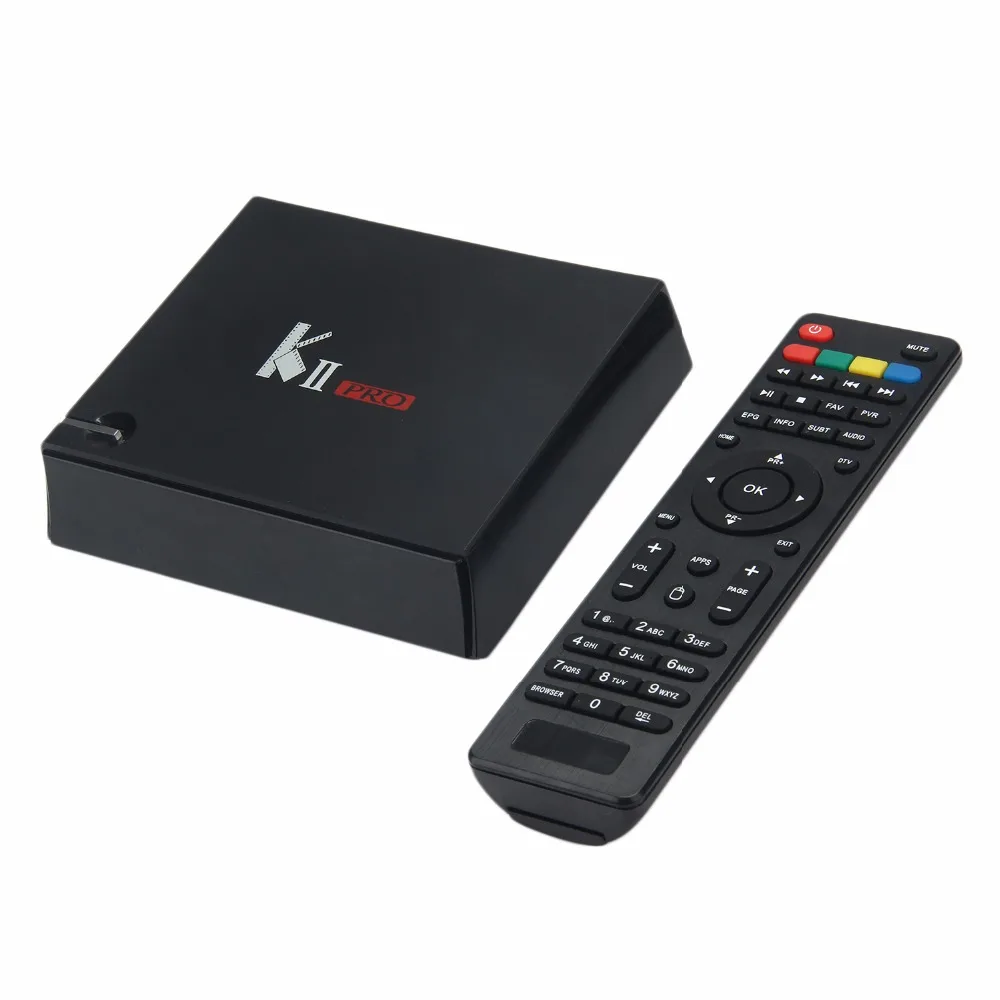 KII Pro DVB-T2 + DVB-S2 Android 5.1 TV Box Amlogic S905 Quad-core Bluetooth 2GB/16GB 2.4G/5G Wifi Smart Media Player