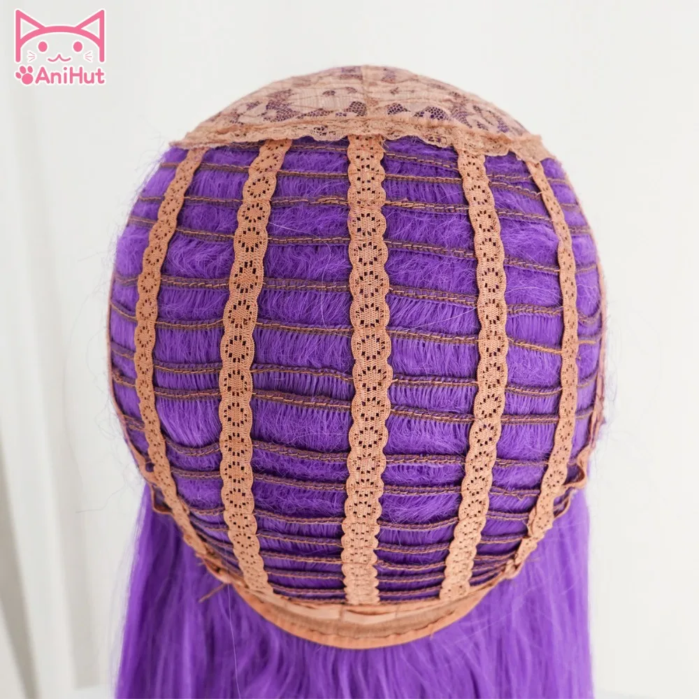 Anihut LOL Game Cosplay Wig KDA POP/STAR Kaisa  Cosplay Wigs Women Long Straight Purple Wig LOL KDA Kaisa KPOP SKIN Hair 