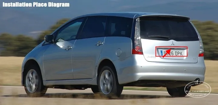 Liislee для Mitsubishi Grandis Автоматическое Резервное копирование Обратный Камера+ 4." Цвет ЖК-дисплей Мониторы = 2 в 1 заднего вида парковка Системы